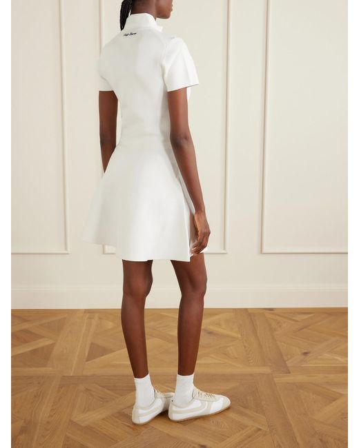 Polo Ralph Lauren White The Championship Wimbledon Stretch-Knit Mini Dress
