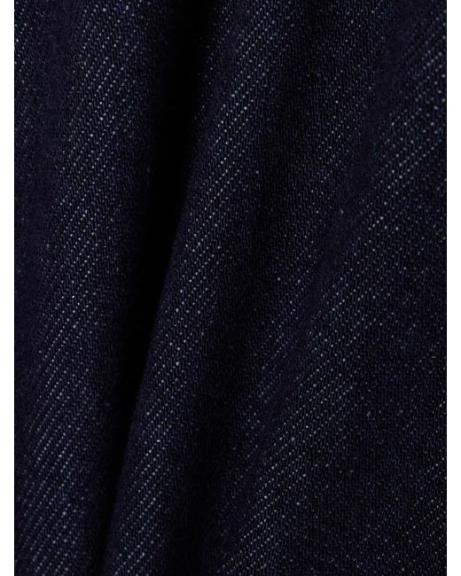 Frankie Shop Blue Micky Padded Denim Bomber