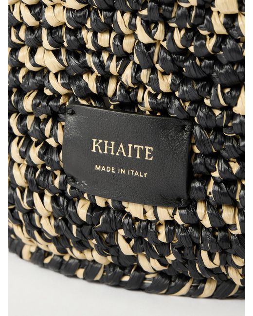 Khaite Multicolor Lotus Medium Two-Tone Woven Tote