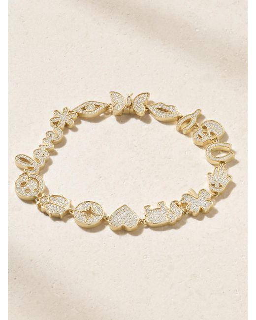 Sydney Evan Natural 15Th Anniversary 14-Karat Diamond Bracelet