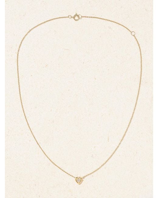 Collier En Or 10 Carats (416/1000) Et Diamant Tie The Knot STONE AND STRAND en coloris Natural