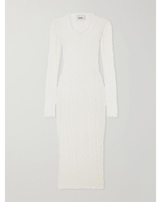 Isabel Marant White Belsane Lace Midi Dress