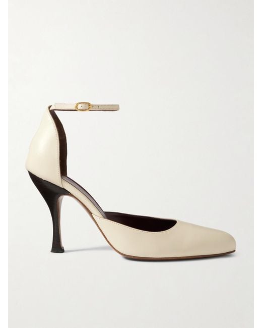 Neous White Nekkar Leather Pumps
