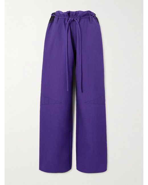Tory Burch Purple Hose Aus Einer Baumwollmischung