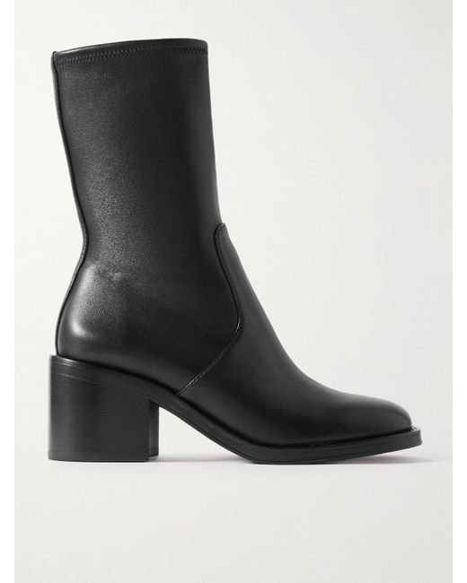 Loeffler Randall Black Net Sustain Nolan Leather Boots