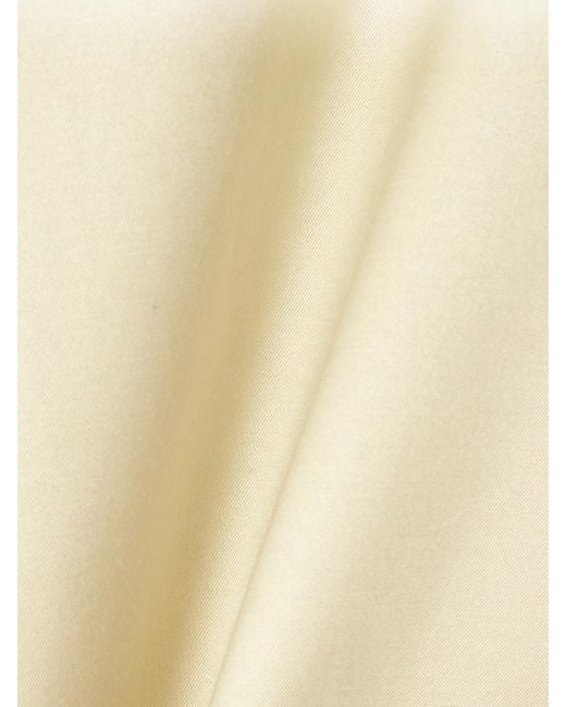 Sa Su Phi Natural Andrea Silk And Cotton-Blend Twill Mini Wrap Skirt