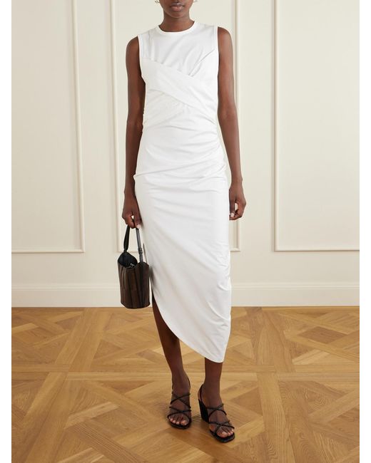 Proenza Schouler White Mini Bucket Intarsia Leather And Suede Bag