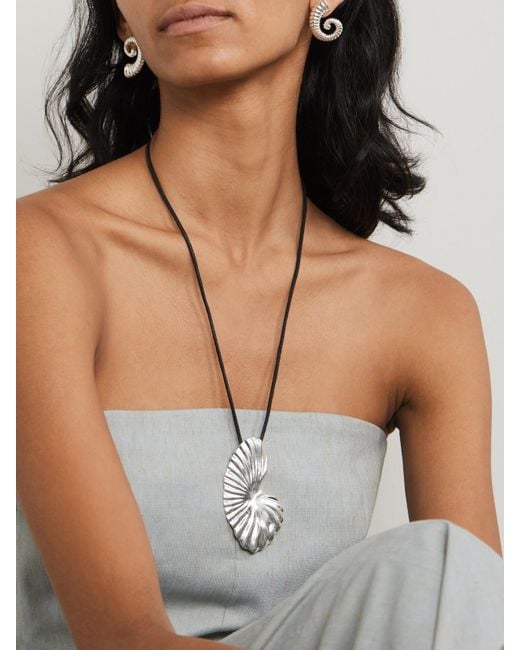 YSSO Natural The Birth Of Venus Sterling And Cord Necklace