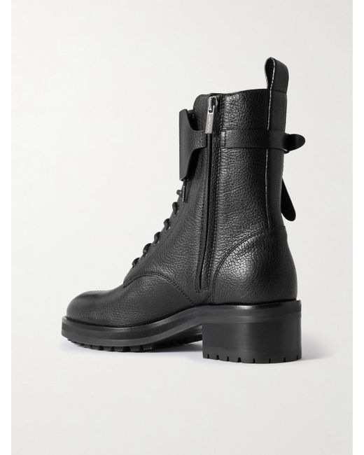 Jimmy Choo Black Rosabel Schnürstiefel Aus Leder
