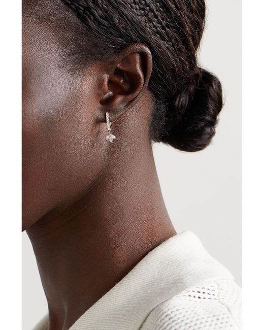 Jacquie Aiche Natural 14-Karat Diamond Single Hoop Earring