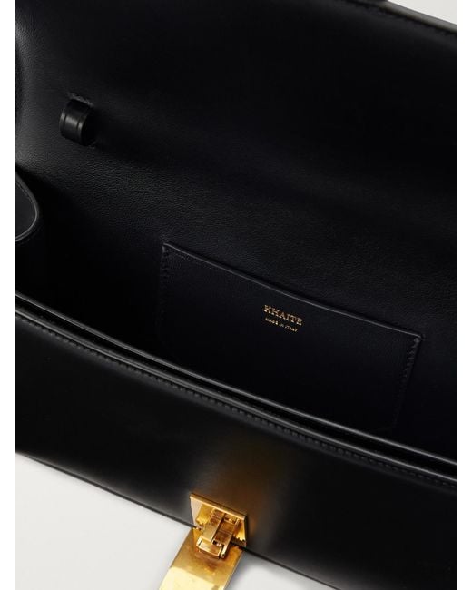 Khaite Black Blake Leather Shoulder Bag