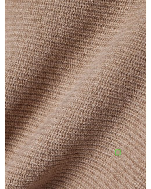 Altuzarra Natural Trip Cropped Ribbed Merino Wool And Cashmere-Blend Sweater