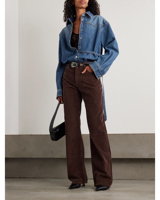 Haikure Blue Belted Denim Shirt
