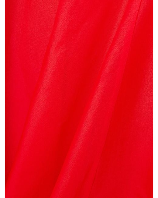 Altuzarra Red Sissy Silk-Organza Midi Dress