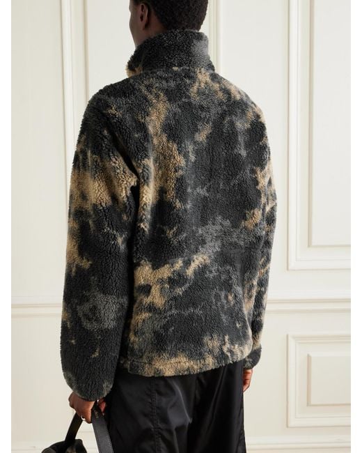 The North Face Black Pullover Aus Fleece Mit Stickerei Und Kurzem Reißverschluss