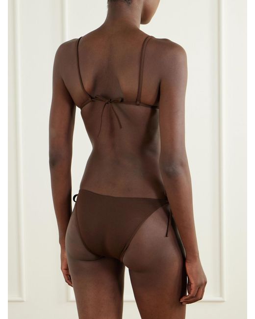 Eres Brown Mouna Triangle Bikini Top