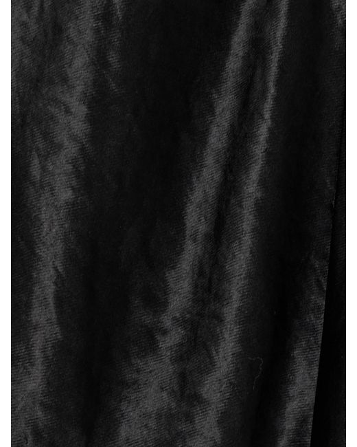 Maria McManus Black Scalloped Lace-Trimmed Hammered-Satin Mini Dress