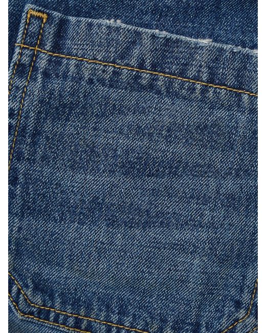 Nili Lotan Blue Harley Distressed Denim Shorts