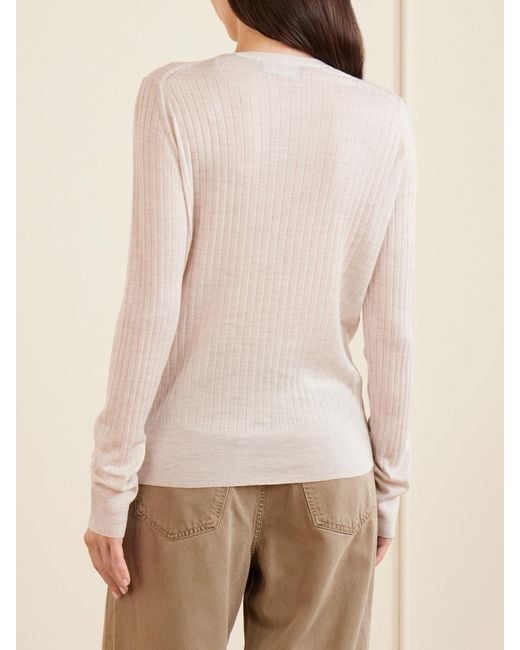 Wales Bonner Natural Nile Henley Wool Sweatshirt