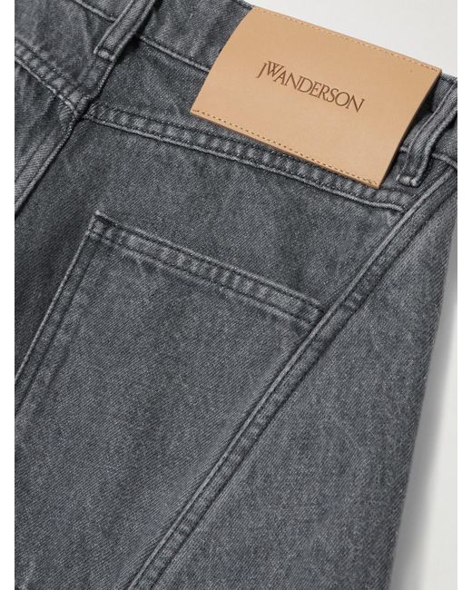 J.W. Anderson Blue Hoch Sitzende Barrel-Jeans