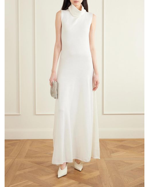 Jimmy Choo White Isa 95 Patent-Leather Pumps