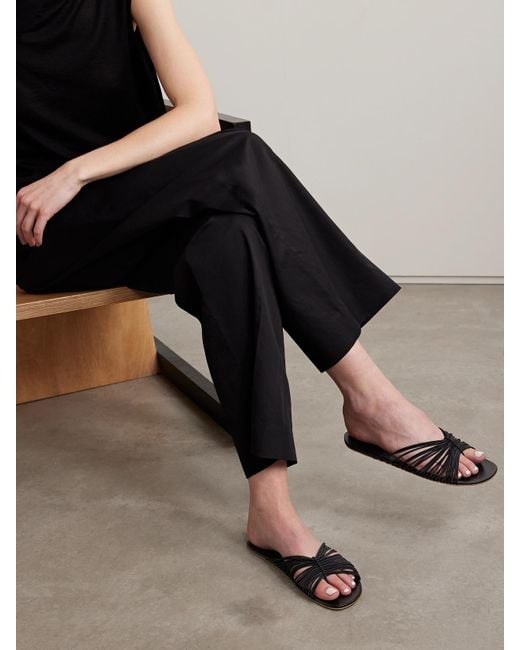 The Row White Sara Stretch Slides