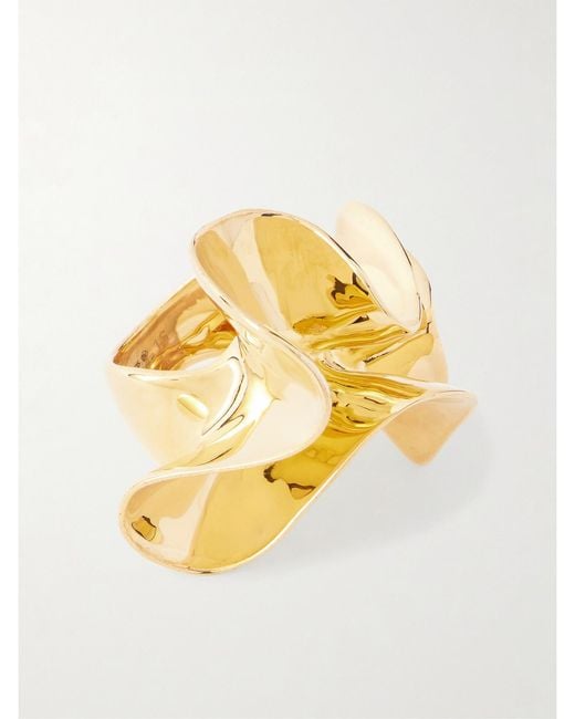 Bottega Veneta Metallic Plated Ring