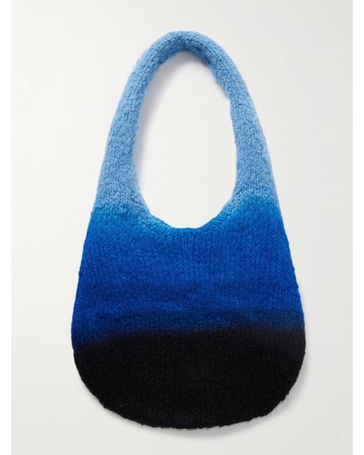 Sac Porté Épaule En Cachemire Brossé À Dégradé Ino Gabriela Hearst en coloris Blue