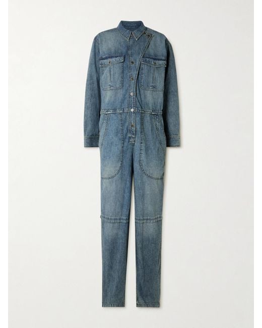 Isabel Marant Blue Nadia Jumpsuit Aus Denim