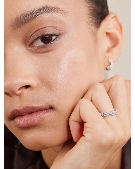 David Morris Natural Triolette 18-Karat Diamond Ring