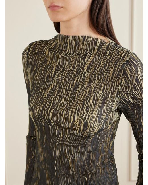 LIBEROWE Green Plissé Blouse