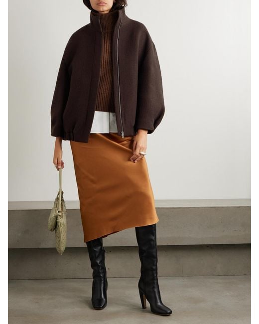 Dries Van Noten Brown Oversized Wool Jacket