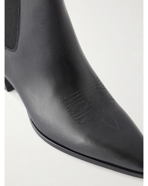 Nili Lotan Black Joplin Leather Ankle Boots