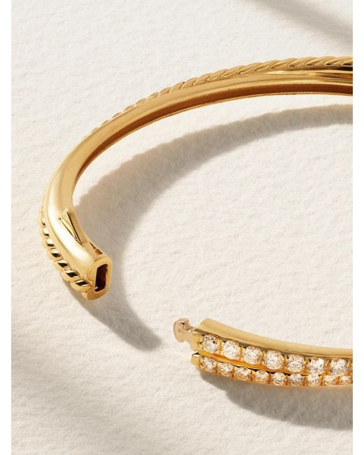David Yurman Natural Crossover 18-Karat Diamond Bracelet