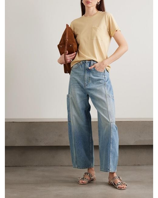 Jamie Haller Natural The Pocket Tee Cotton And Modal-Blend Jersey T-Shirt