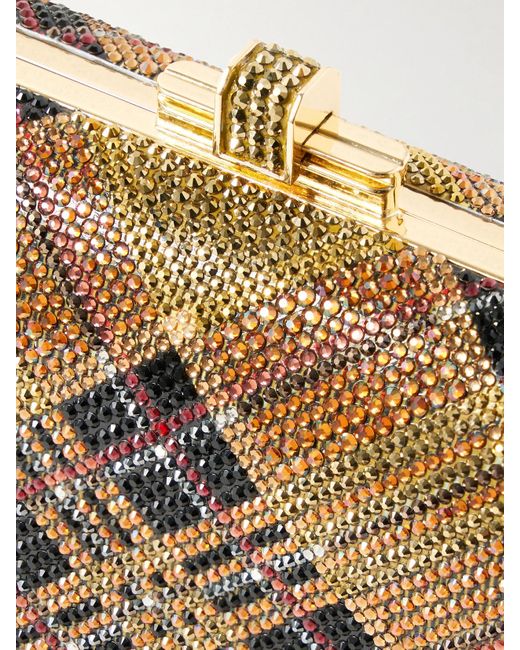 Judith Leiber Natural Long Slide Crystal-Embellished-Tone Clutch