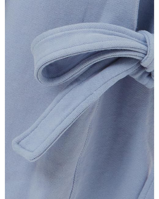 J.W. Anderson Blue Jogginghose Mit Geradem Bein Aus Baumwoll-Jersey Mit Knoten
