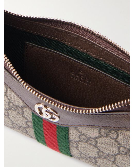 Gucci Metallic Ophidia Mini Schultertasche Aus Bedrucktem, Beschichtetem Canvas Mit Lederbesätzen