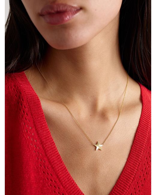 Jennifer Meyer Natural Mini 70S Star 18-Karat Diamond Necklace