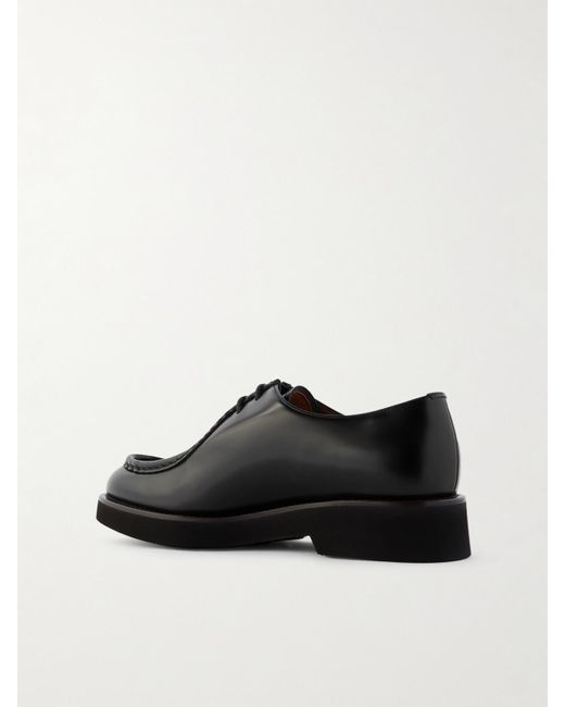 Church's Black Nelly Derby-Schuhe Aus Glanzleder