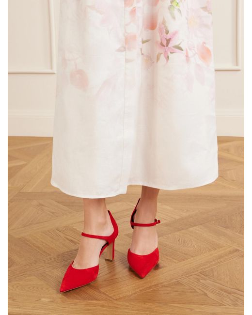 Gabriela Hearst Red Devil Pump 80 Suede Pumps