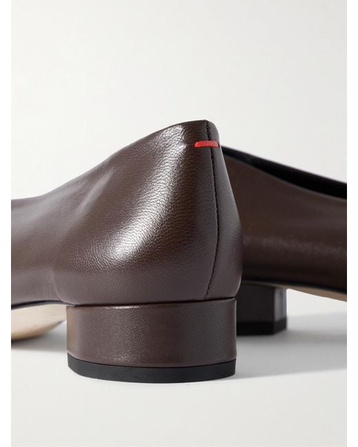 Aeyde Brown Delia Pumps Aus Leder