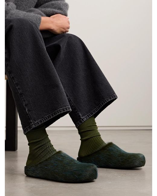 CDLP Green Set Of Six Ribbed Cotton-Blend Socks