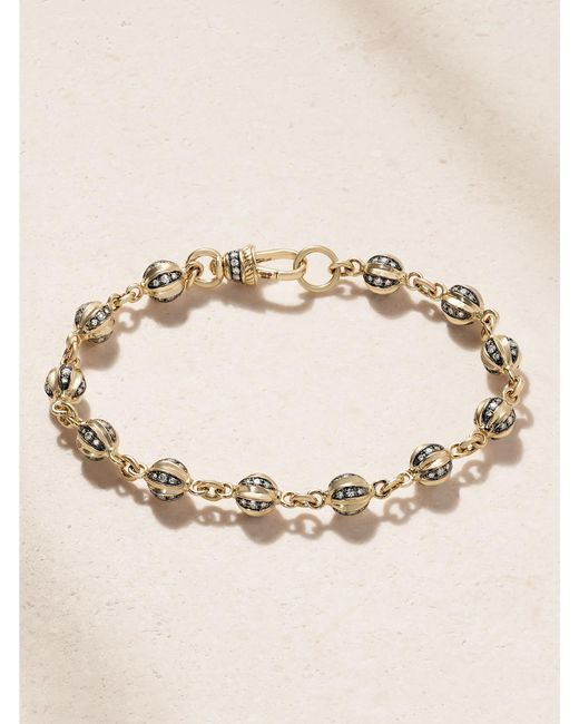 Lucy Delius Natural 14-Karat Rhodium-Plated Diamond Bracelet