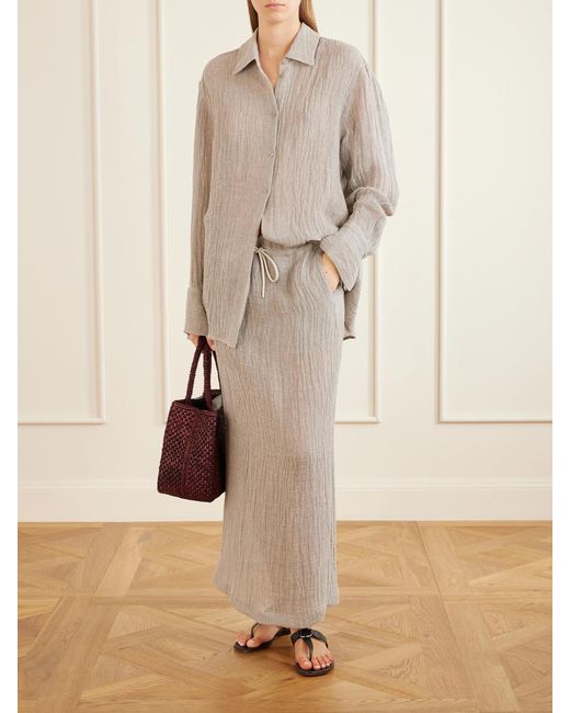 Kallmeyer Natural Mollie Linen-Blend Shirt