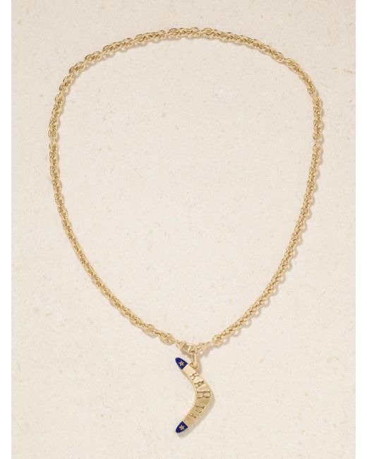 Marie Lichtenberg Natural Karma 18-Karat Lapis Lazuli Necklace