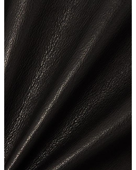 Khaite Black Rizzo Studded Textured-Leather Jacket