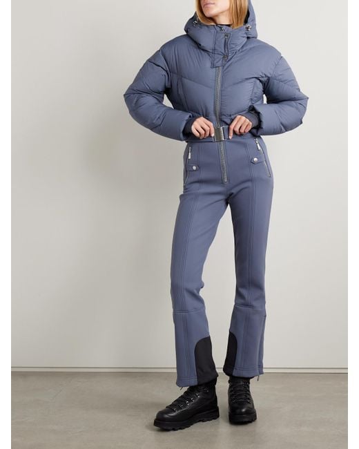 CORDOVA Blue Ajax Gesteppter Skianzug Mit Kapuze, Gürtel Und Daunenfüllung