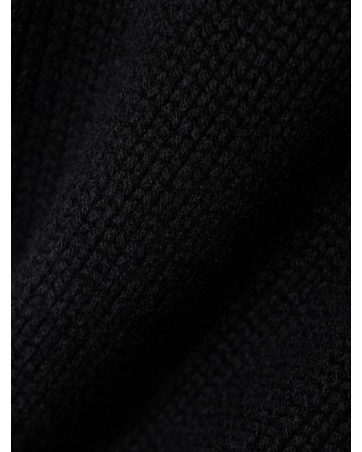 Pull À Col Montant Oversize En Cachemire Côtelé À Découpe Sa Su Phi en coloris Black