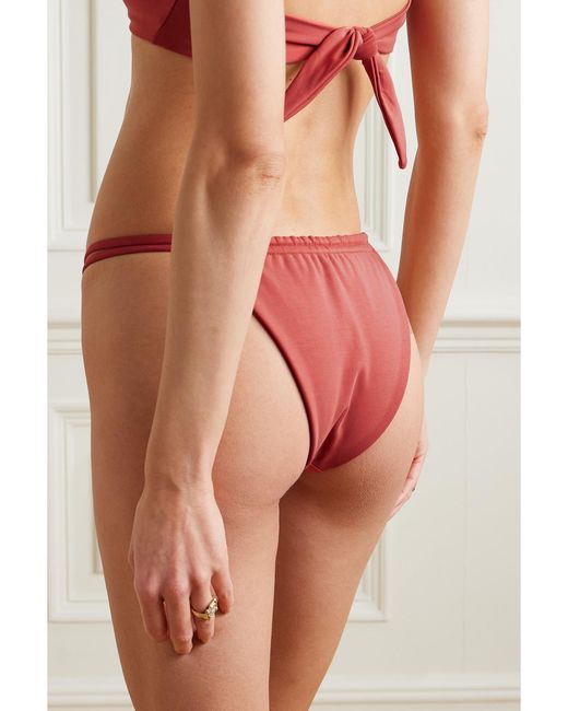 Mara Hoffman Red Net Sustain Coco Bikini Briefs